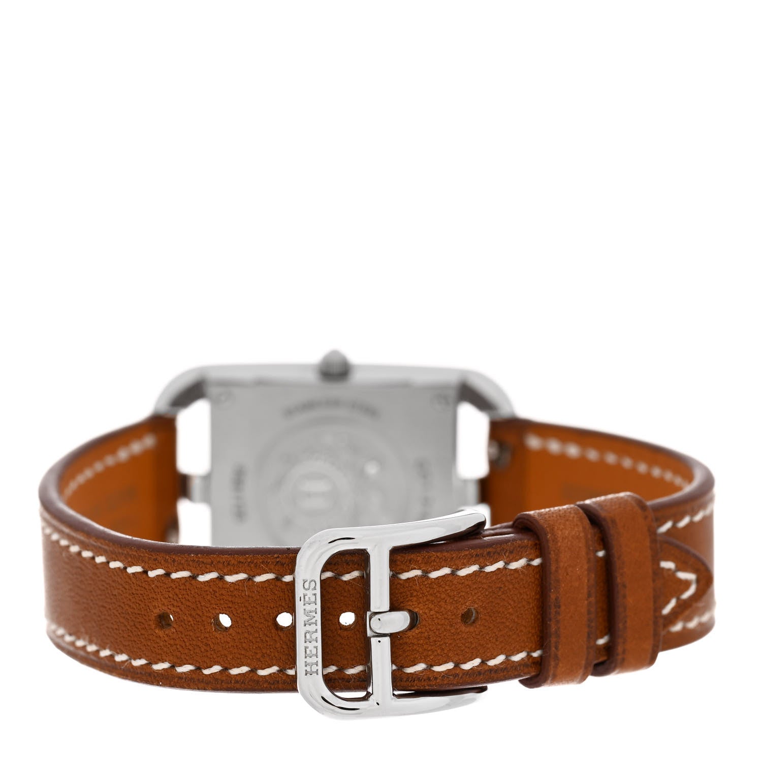 Hermes Stainless Steel Barenia 23mm Cape Cod Quartz Watch Fauve 3 of 5