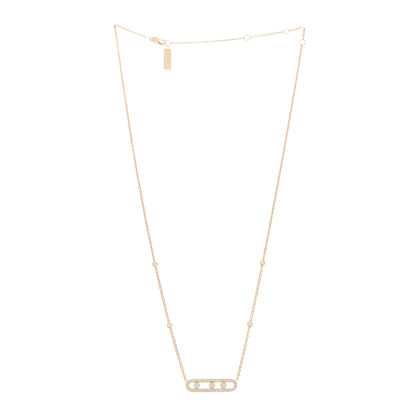 Messika 18K Rose Gold Diamond Baby Move Classic Pave Necklace 3 of 7