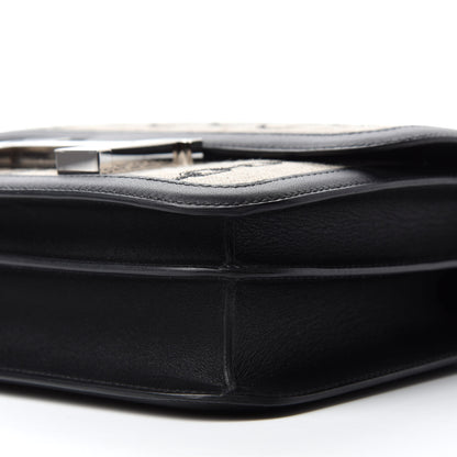 Hermes Swift Toile Dechainee Constance 24 Ficelle Black 7 of 11