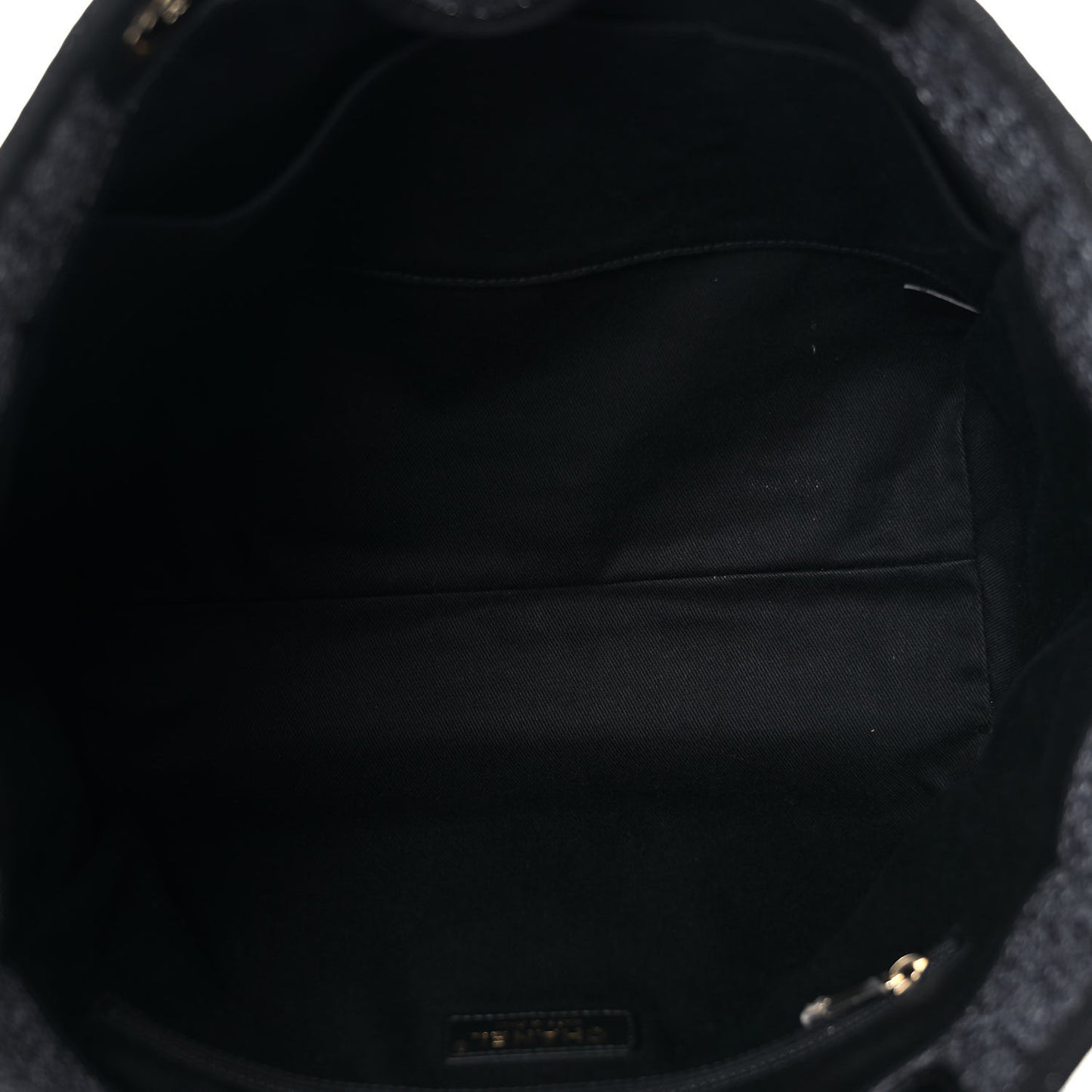 Lurex Boucle Small Deauville Tote Black
