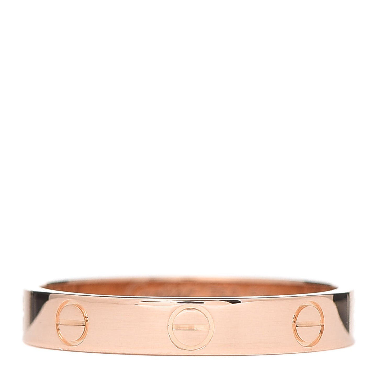 18K Pink Gold 3.5mm LOVE Wedding Band Ring 59 8.75