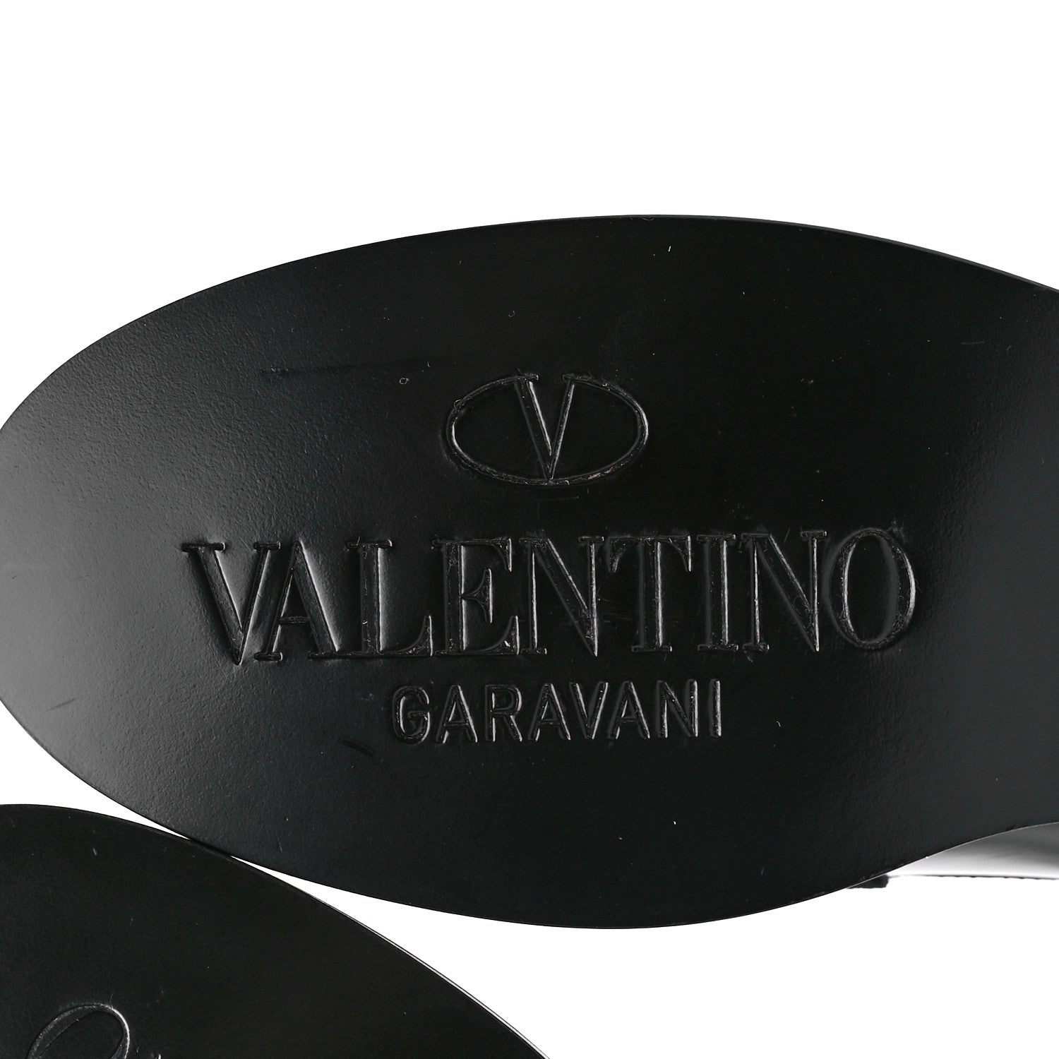 Valentino Garavani Calfskin VLogo Chain Loafers 36 Black 6 of 10