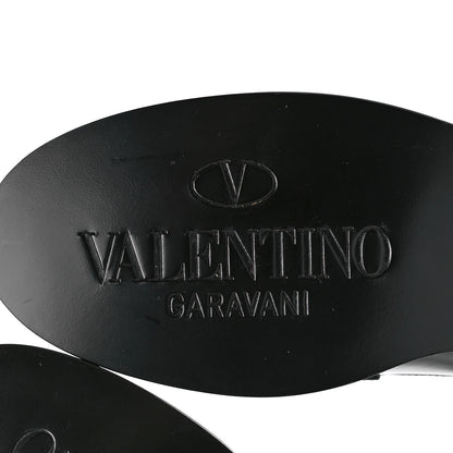 Valentino Garavani Calfskin VLogo Chain Loafers 36 Black 6 of 10