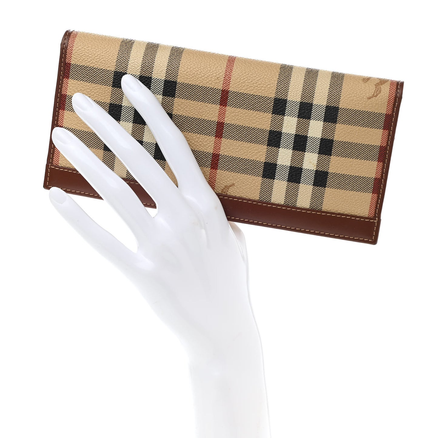 Haymarket Check Continental Wallet Brown