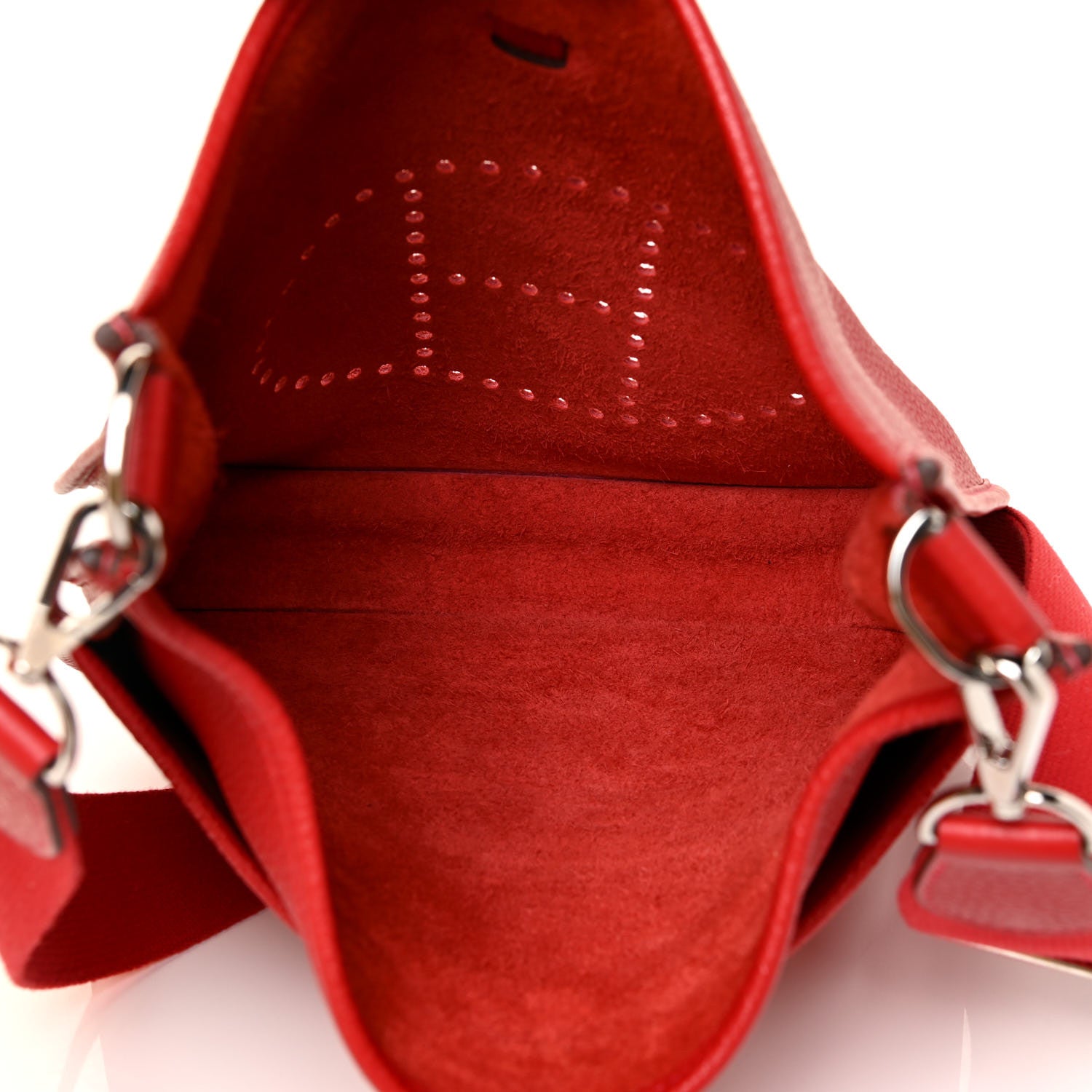 Hermes Taurillon Clemence Evelyne III PM Rouge Casaque 4 of 11