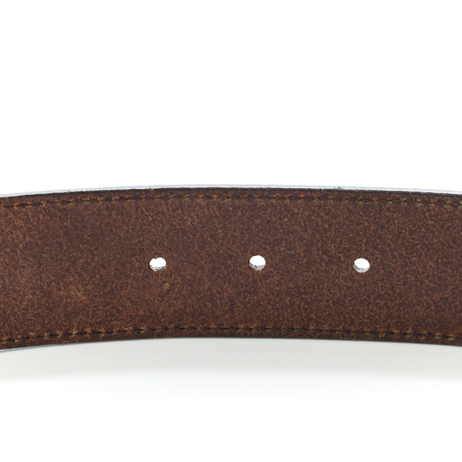 Gucci Calfskin Interlocking G 40mm Belt 85 34 Dark Brown 4 of 15