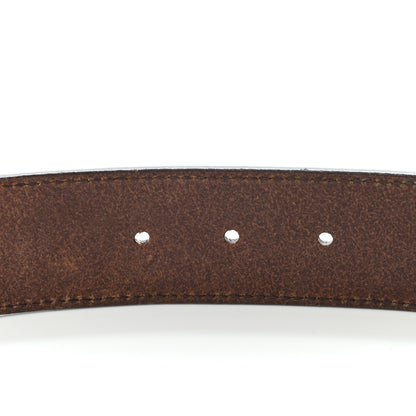 Gucci Calfskin Interlocking G 40mm Belt 85 34 Dark Brown 4 of 15