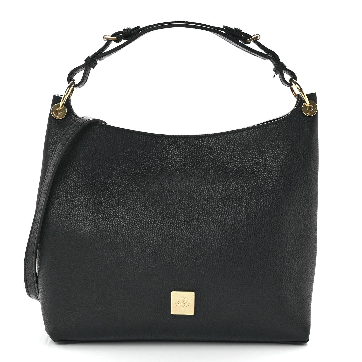 Mulberry Goat Printed Calfskin Small Freya Hobo Black 1 of 10