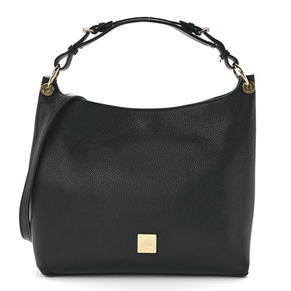 Mulberry Goat Printed Calfskin Small Freya Hobo Black 1 of 10