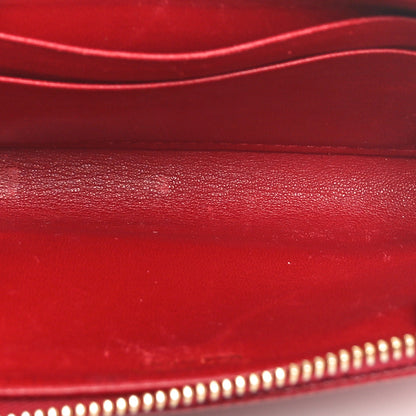 Prada Saffiano Metal Zip Around Keychain Fuoco 5 of 9