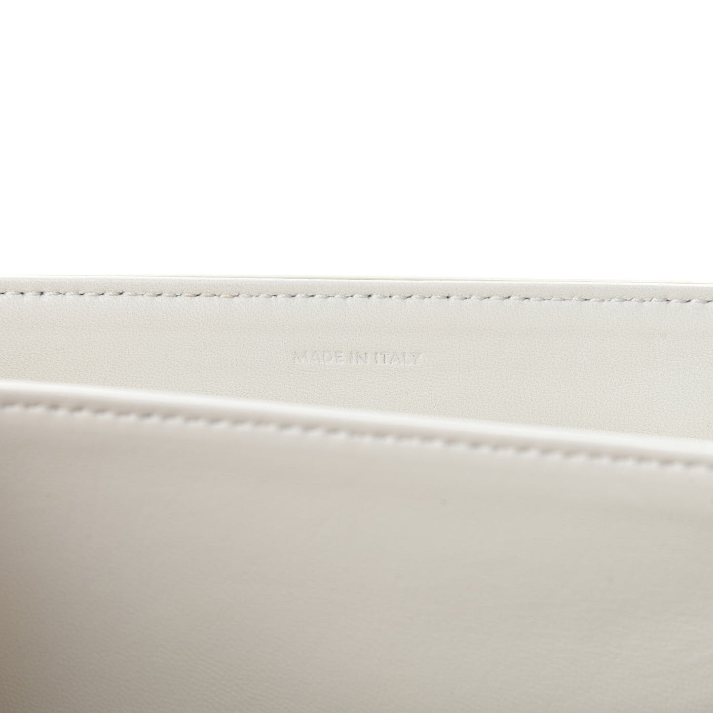 Shiny Calfskin Medium Triomphe White