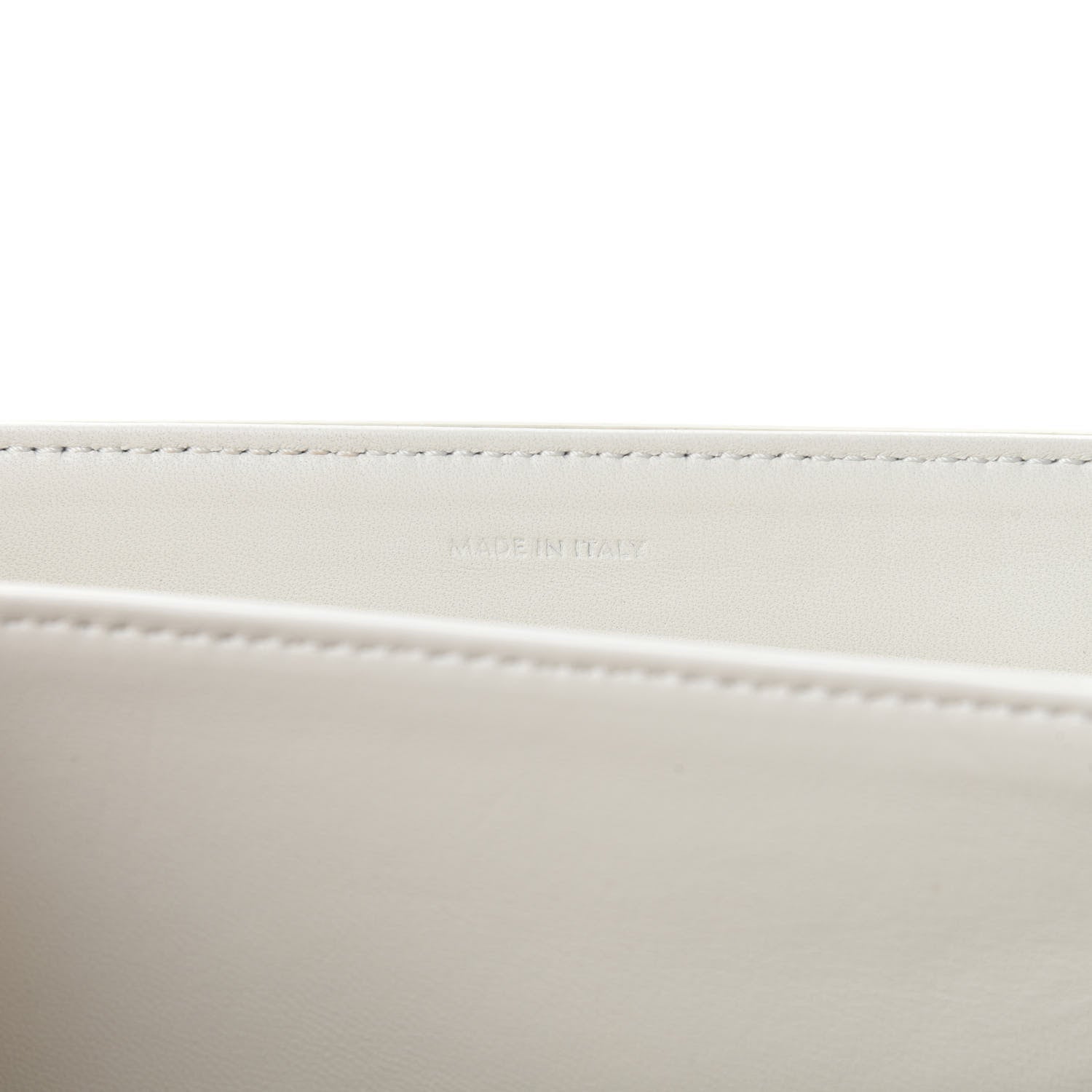 Celine Shiny Calfskin Medium Triomphe White 10 of 12