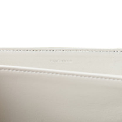 Celine Shiny Calfskin Medium Triomphe White 10 of 12
