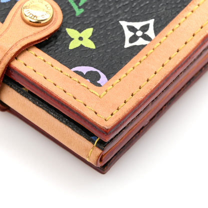 Louis Vuitton Monogram Multicolor 4 Photo Frame Wallet Black 9 of 10