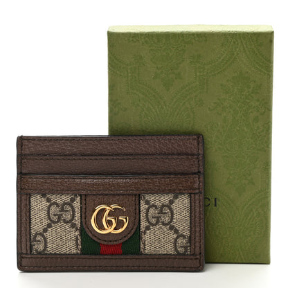 Gucci GG Supreme Monogram Ophidia Card Holder Brown 6 of 6