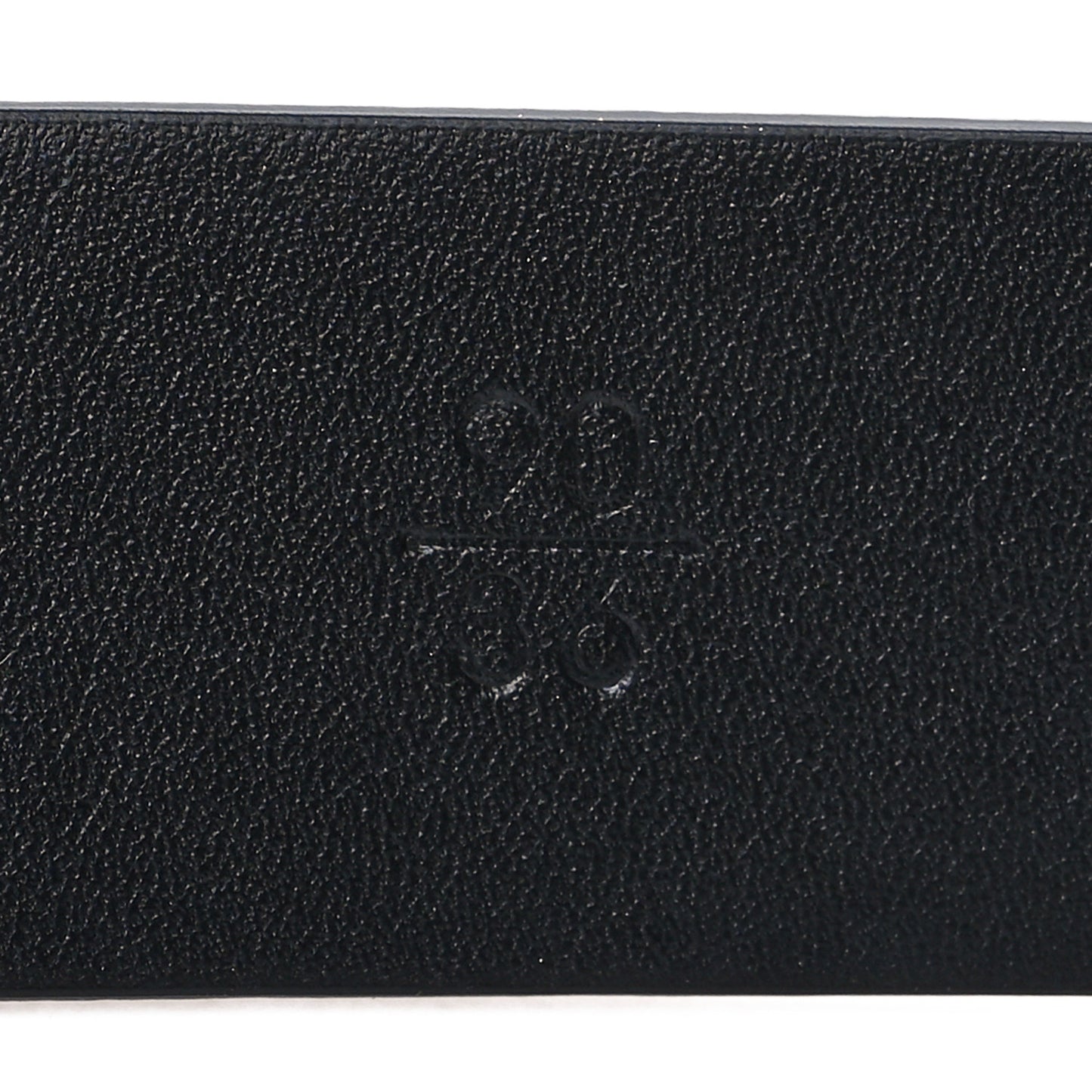 Calfskin Paris Button CC Belt 90 36 Black