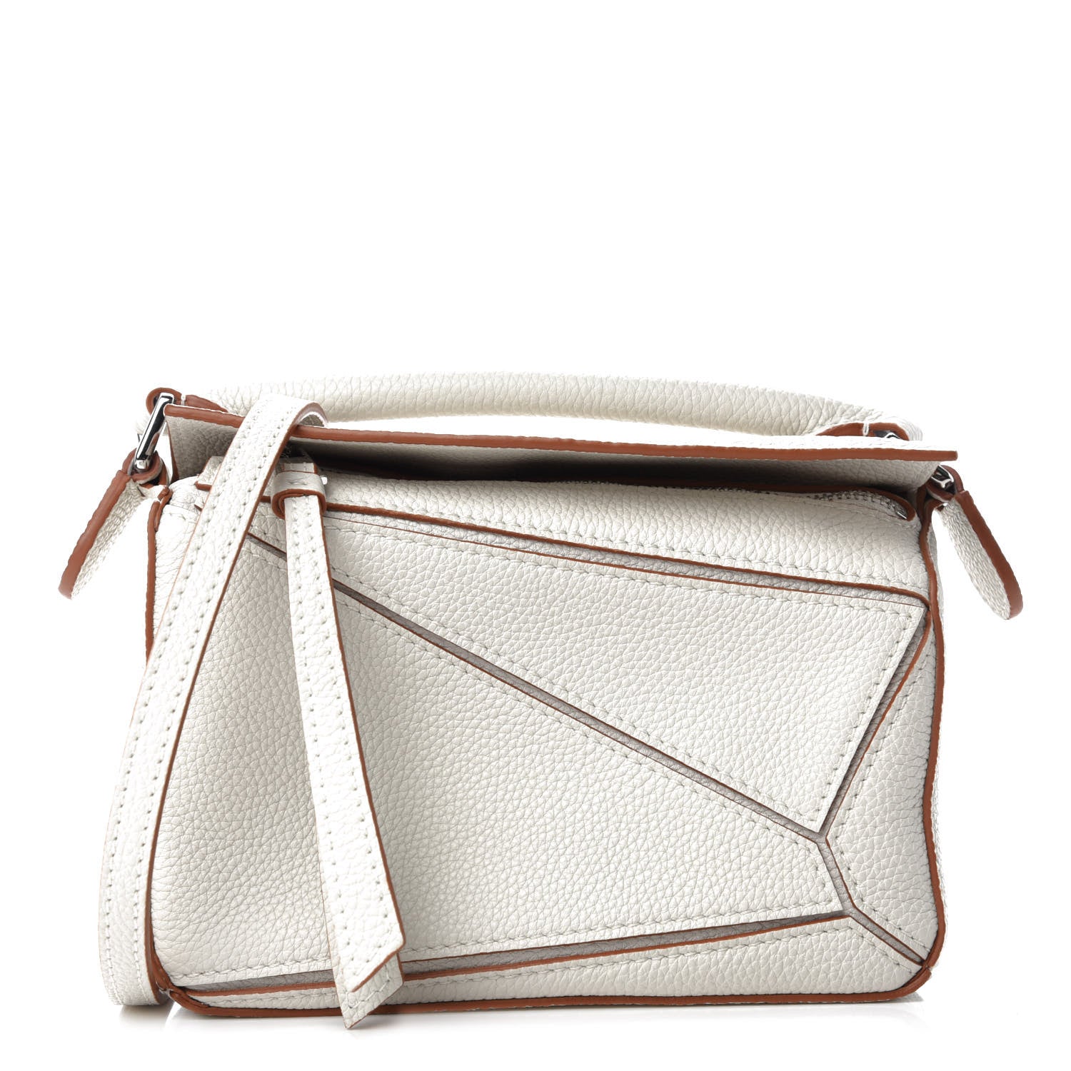 Loewe Calfskin Mini Puzzle Bag Soft White 1 of 11