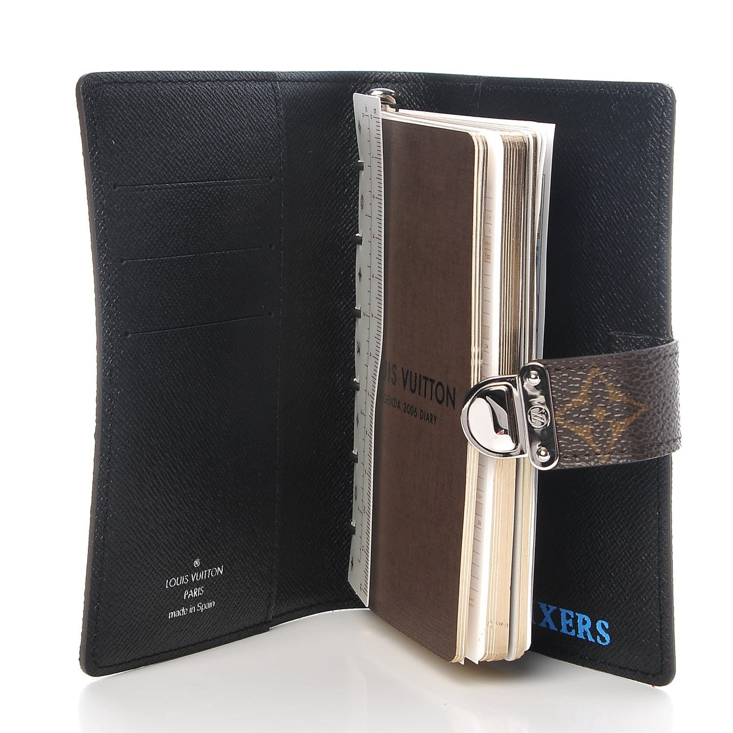 Monogram Koala Small Ring Agenda Cover Black