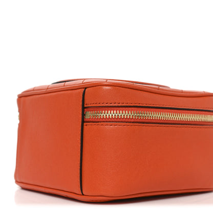 Gucci Sakai Be Green Calfskin Diagonal Stitched Blondie Top Handle Bag Orange 10 of 11