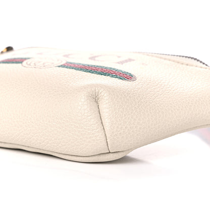 Gucci Grained Calfskin Small Logo Belt Bag White 10 of 12