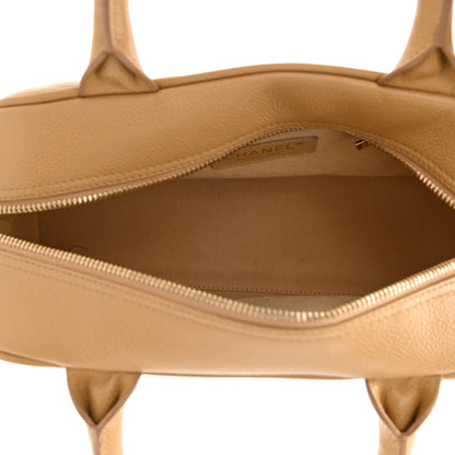 Chanel Caviar Quilted Small Bowler Beige 5 of 10