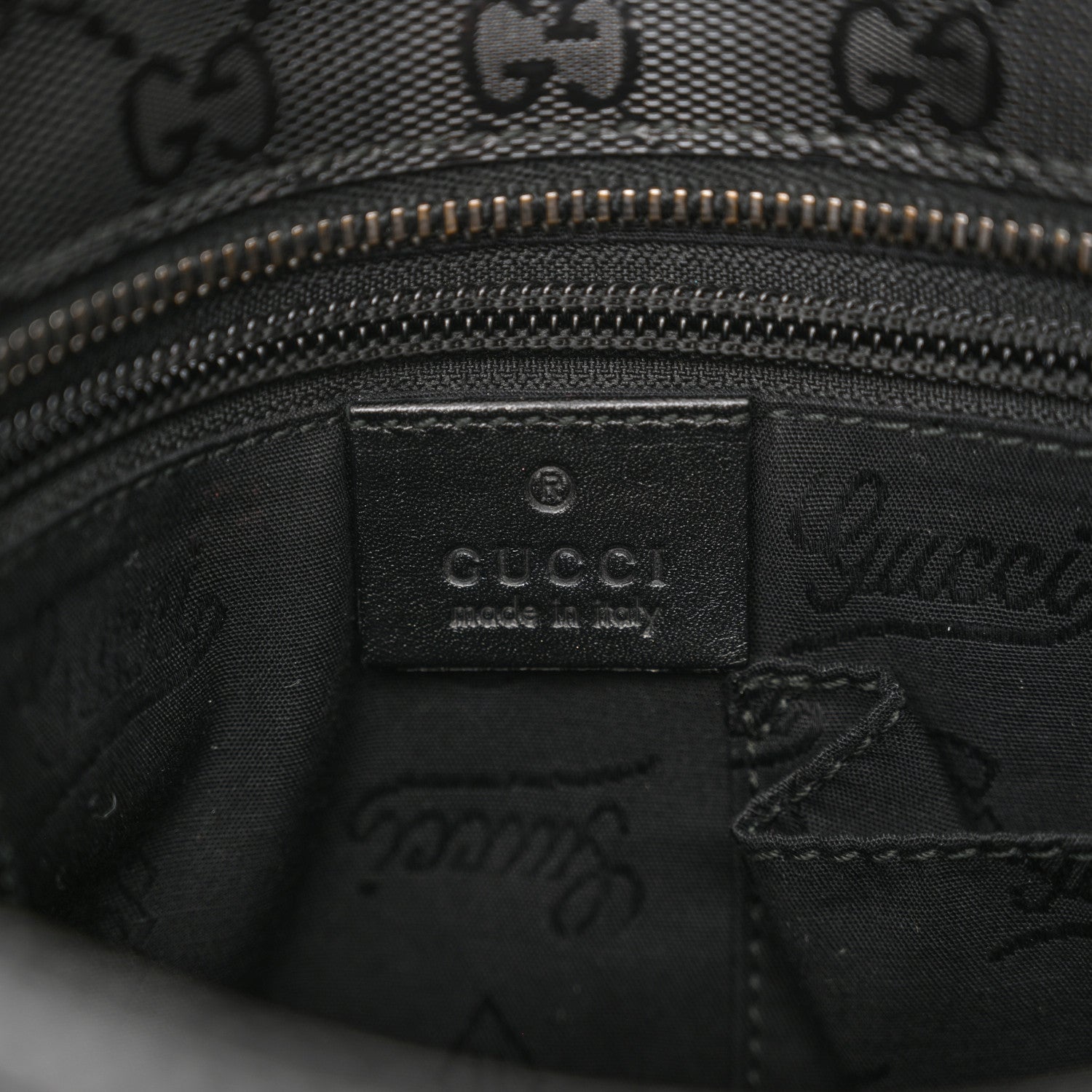 Gucci Imprime Monogram Small Flat Messenger Bag Black 6 of 13