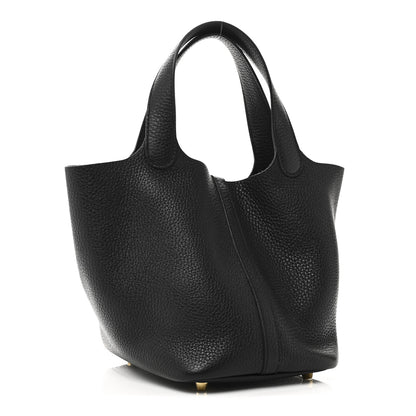 Hermes Taurillon Clemence Picotin Lock 18 PM Black 4 of 11