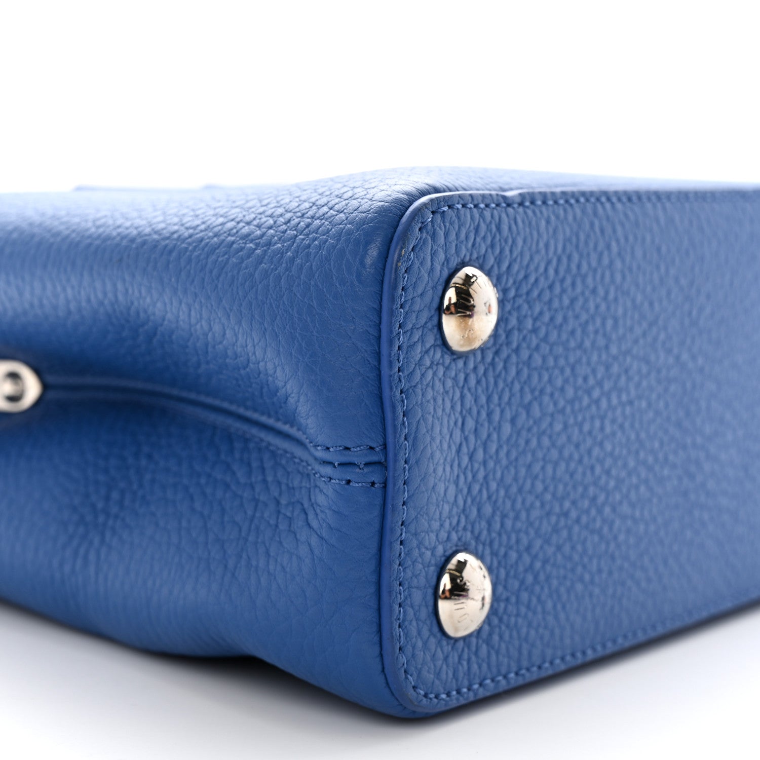 Louis Vuitton Taurillon Braided Capucines BB Blue 8 of 9