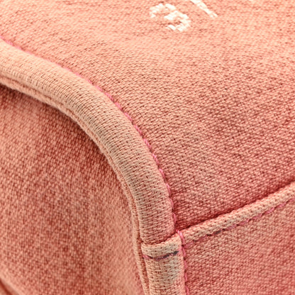 Chanel Canvas Mini Deauville Tote Red 10 of 14