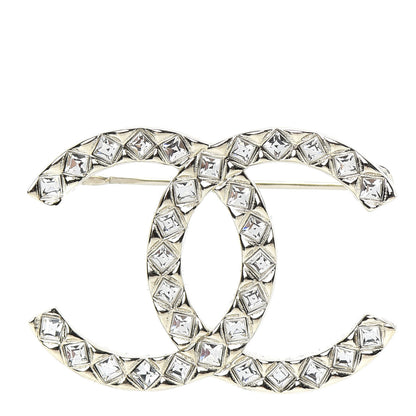 Chanel Baguette Crystal High Society CC Brooch Gold 1 of 5