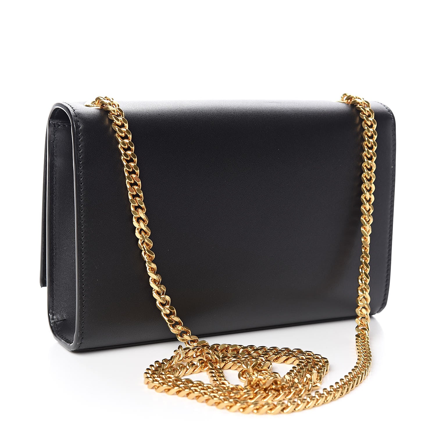 Saint Laurent Calfskin Small Classic Monogram Kate Tassel Satchel Black 3 of 10