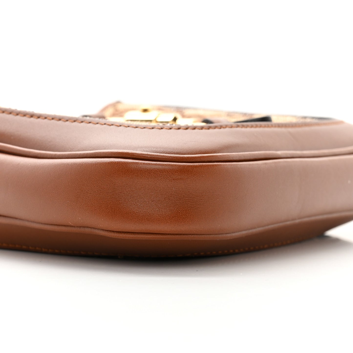 New Canvas Charisma Calfskin Crystal GG Monogram Mini Jackie 1961 Hobo Camel Ebony