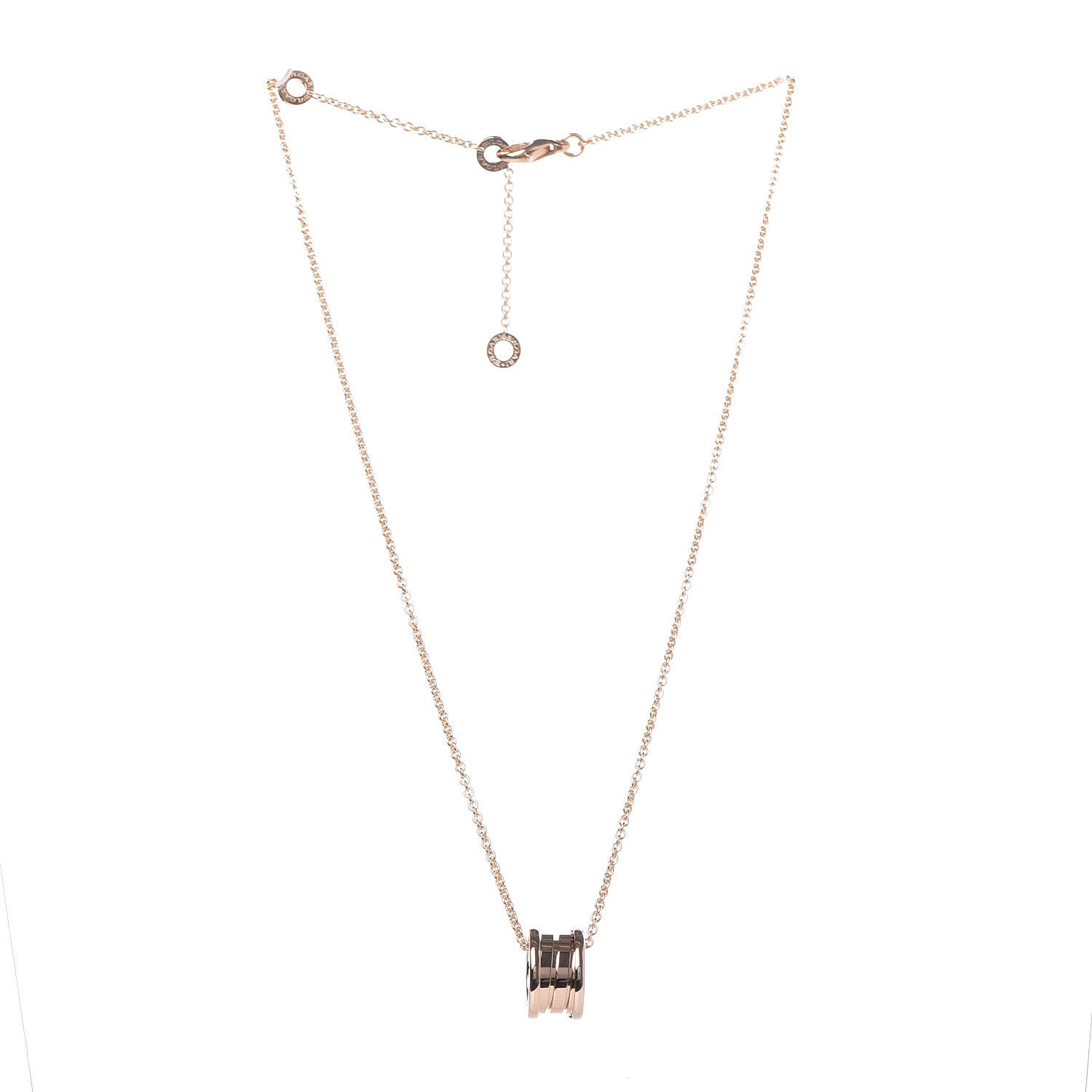 Bulgari 18K Rose Gold B.Zero1 Pendant Necklace 3 of 9