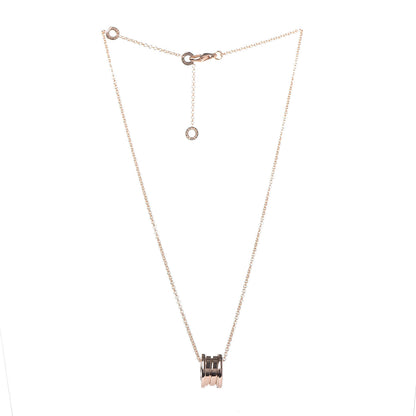 Bulgari 18K Rose Gold B.Zero1 Pendant Necklace 3 of 9