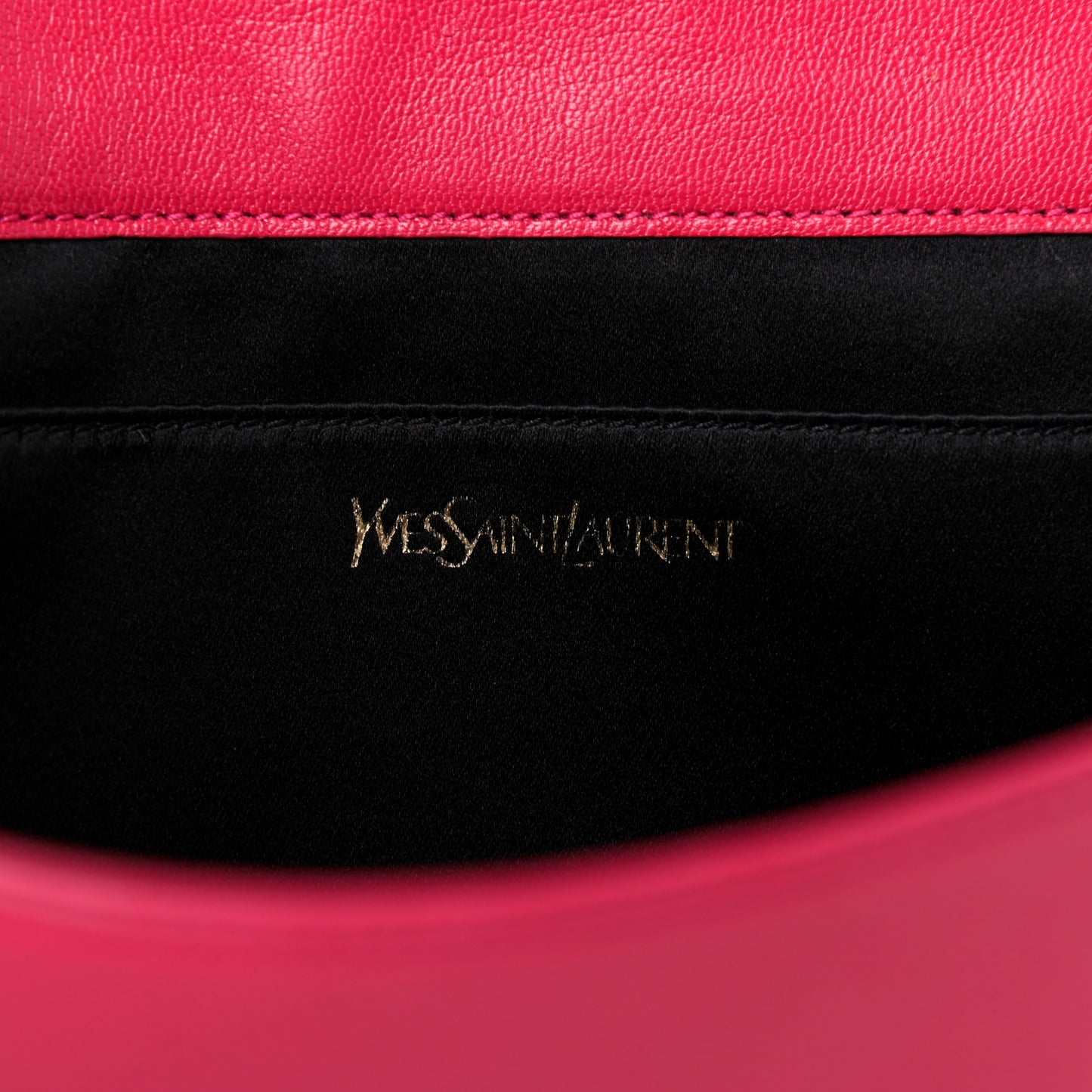 Calfskin Monogram Large Belle De Jour Clutch Lipstick Fuchsia