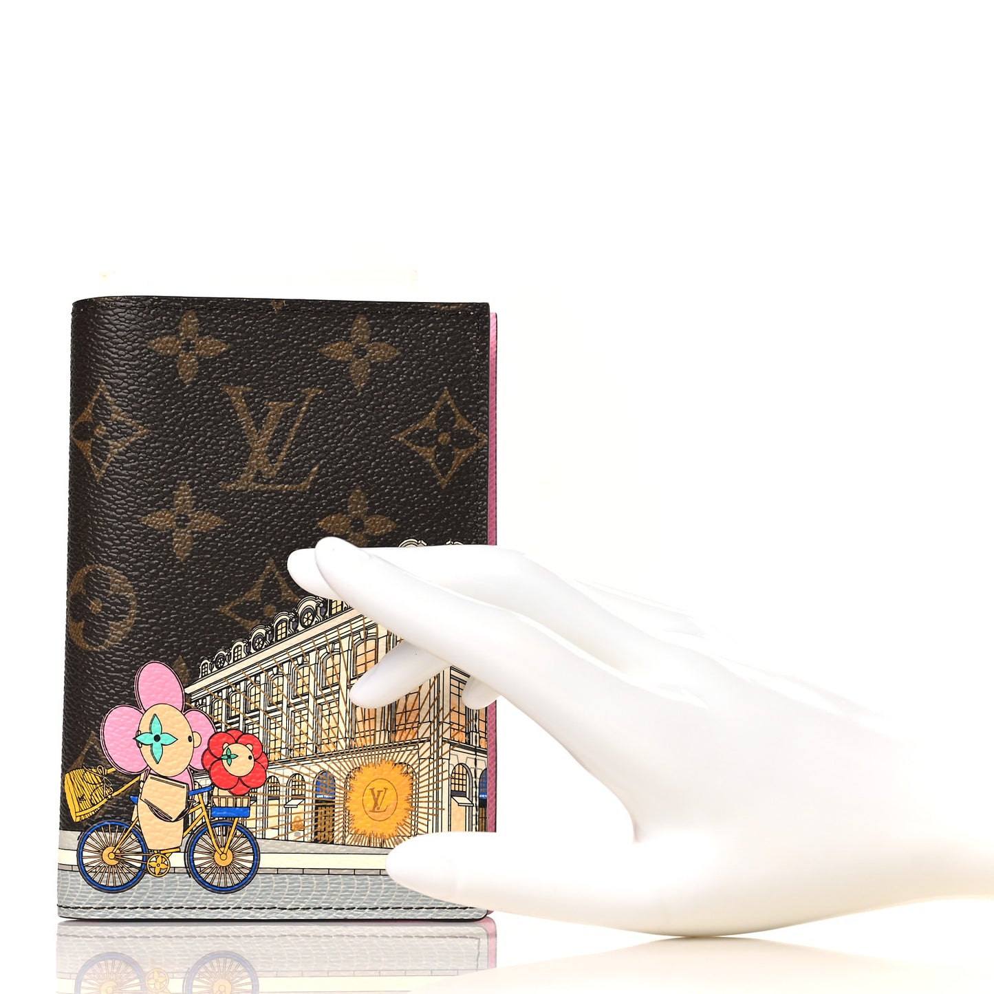 Monogram 2022 Christmas Animation Paris Passport Cover Pink