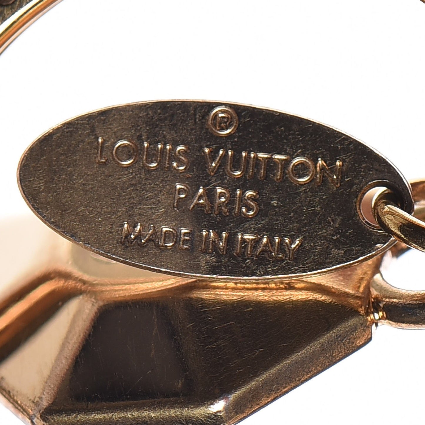 LV Facettes Bag Charm Key Holder Gold