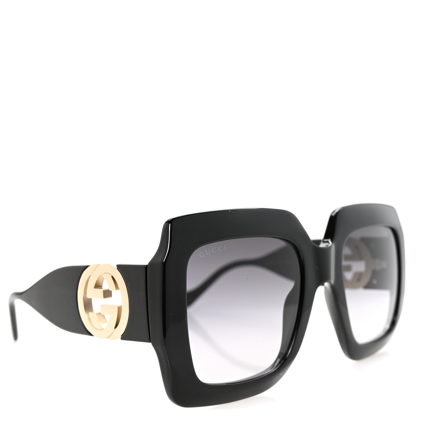 Gucci Acetate Square Frame Chain Sunglasses GG1022S Black 13 of 16
