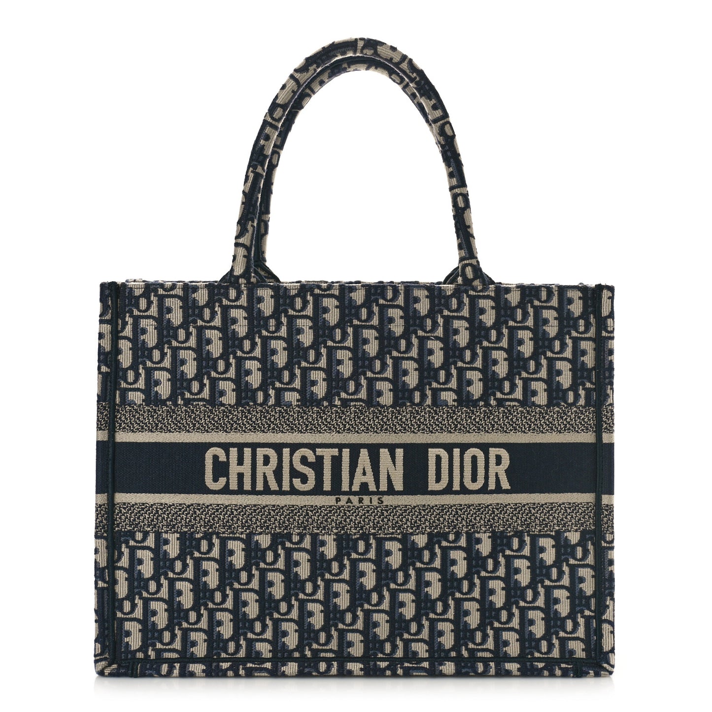 Oblique Medium Book Tote Blue Multicolor