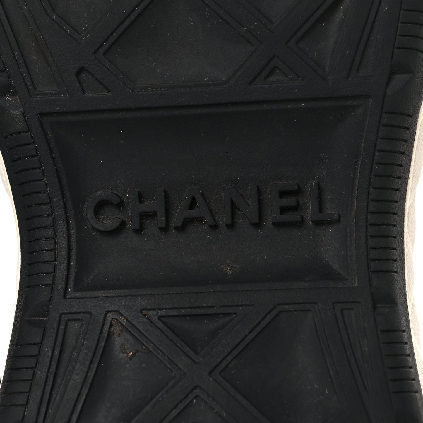 Velvet Calfskin Mixed Fibers CC Sneakers 35 Black