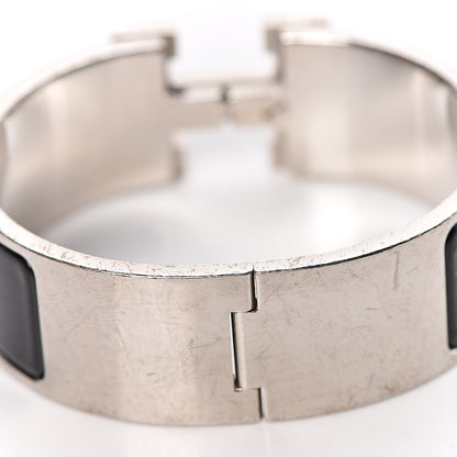 Hermes Enamel Wide Clic Clac H Bracelet PM Black 5 of 6