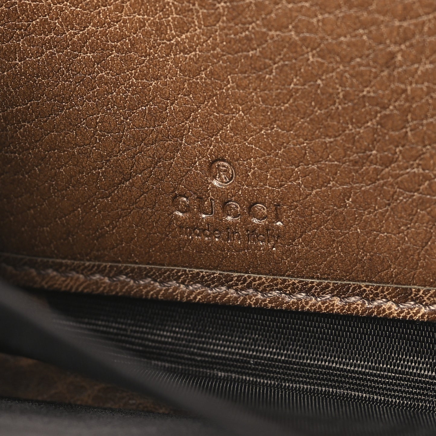 Guccissima Sukey Zip Around Wallet Brown