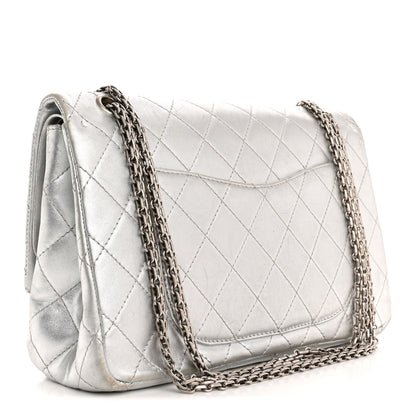 Chanel Metallic Lambskin Quilted 2.55 Reissue 227 Flap Silver 3 of 15