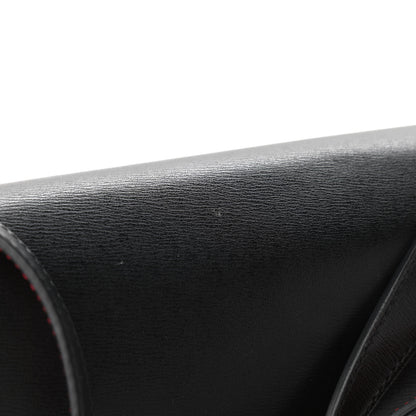 Salvatore Ferragamo Calfskin Gancio City Saddle Bag Black 9 of 10