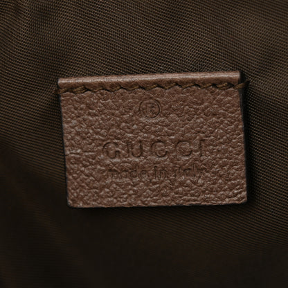 Gucci GG Supreme Monogram Textured Calfskin Web Large Ophidia Cosmetic Case Beige Ebony New Acero 6 of 11