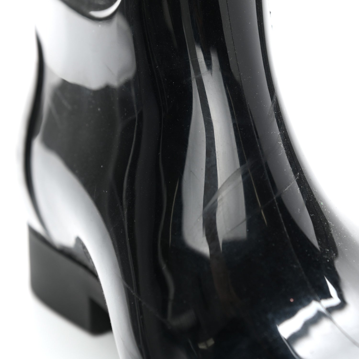 Louis Vuitton Rubber Embossed Monogram Drops High Boots 36 Black 12 of 12
