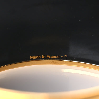 Hermes Enamel Printed Extra Wide Balcons du Guadalquivir Bracelet 65 Gold 5 of 5