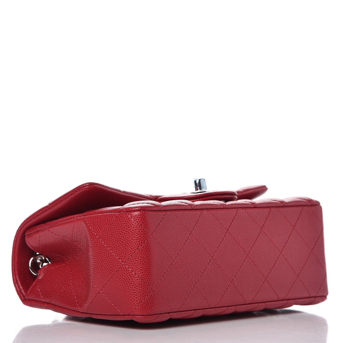 Caviar Quilted Mini Rectangular Flap Pink