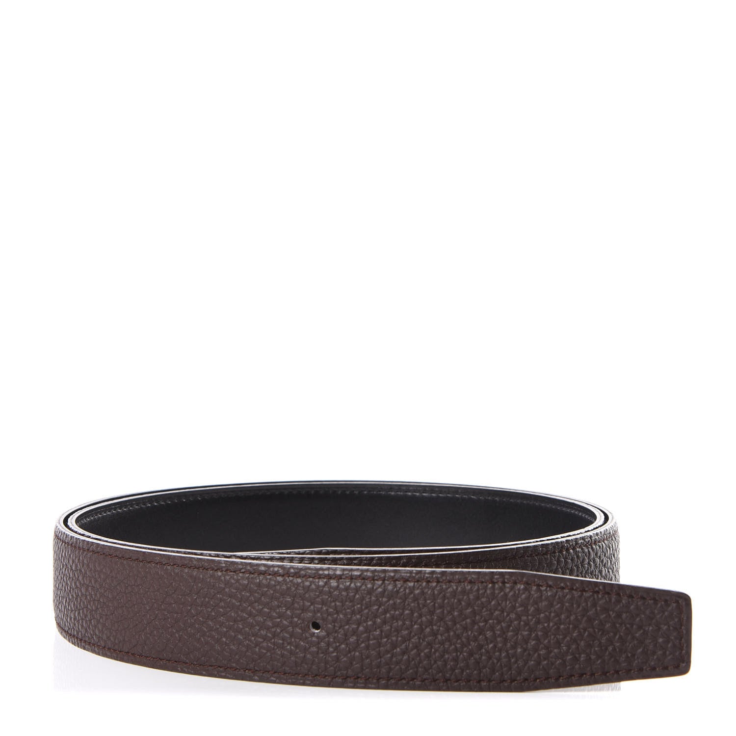 Hermes Swift Togo 32mm Belt Strap 95 Black Chocolate 1 of 6