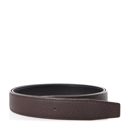 Hermes Swift Togo 32mm Belt Strap 95 Black Chocolate 1 of 6
